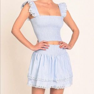 PEIXOTO BLUE SUMMER TOP